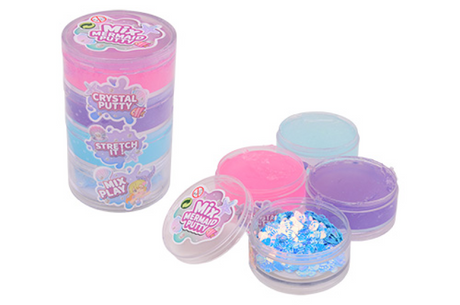 Johntoy zeemeermin kristal putty - 3 kleuren