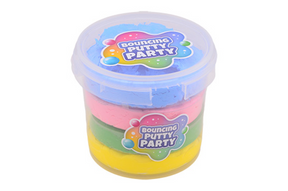 Johntoy regenboog bouncing putty emmer 400 gram