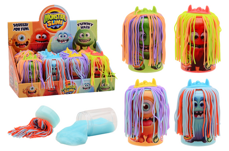 Johntoy crazy hair - monster putty in display - 4 assorti