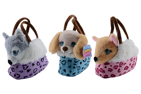 Johntoy schattige hond in handtas