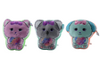 Johntoy plush play - xl schattige dieren kussen 3 assorti