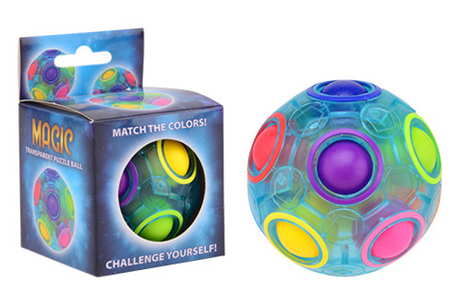 Johntoy transparante magische puzzelbal