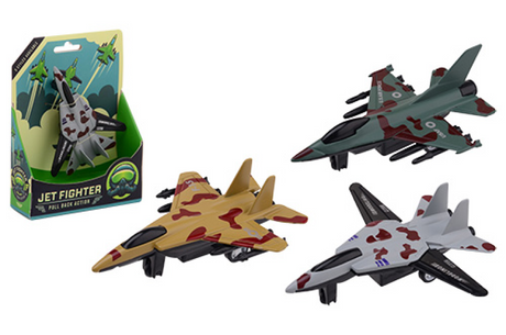 Johntoy die-cast camouflage straaljager