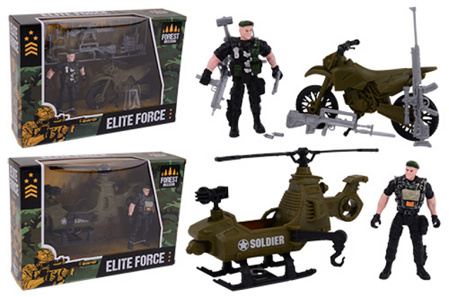 Johntoy army forces speelset in doos klein 2 assorti