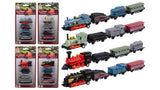 Johntoy diecast locomotief met drie wagons. 3+
