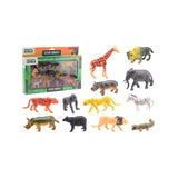 Johntoy wilde dieren speelset - animal world 12-delig speelgoed.