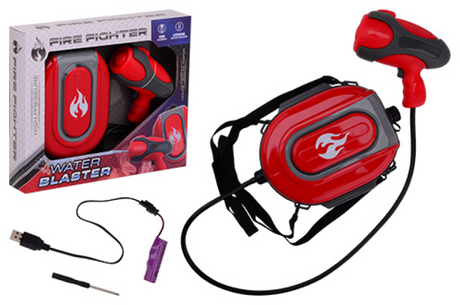 Johntoy electrisch brandweer waterpistool met rugzaktank