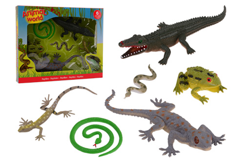Johntoy reptielen giftbox, 6st.