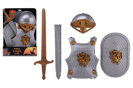 Johntoy ridder verkleedset, 4dlg.