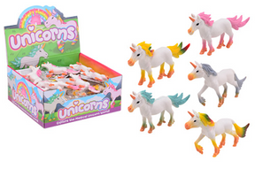 Johntoy animal world eenhoorns in display + - 13cm