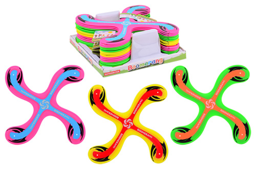 Johntoy outdoor fun boomerang 3 assorti
