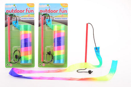 Outdoor fun rainbow ribbon. 3+ | 12 stuks