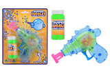 Johntoy bellenblaas pistool - bellenblaasmachine - bellenblazer - met navulling - speelgoed - kunststof - blauw - groen - roze