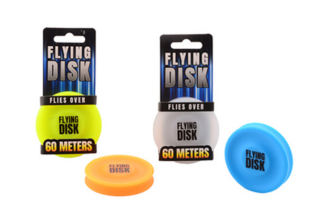 Johntoy flying disk 4 assorti op kaart