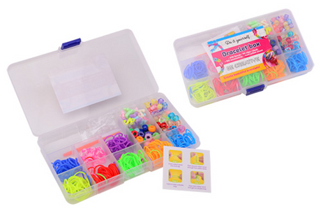 Johntoy loom knoop je eigen armband mix in doos, medium