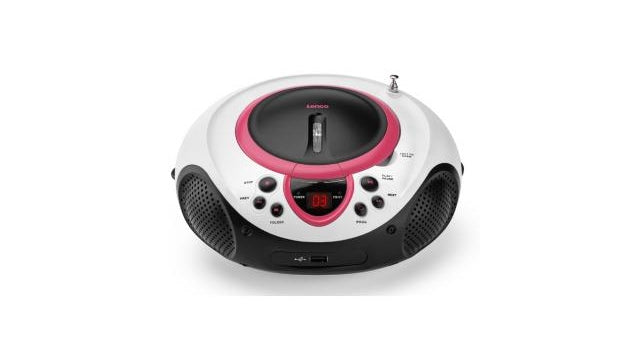 Lenco SCD38 Portable CD USB Player Pink