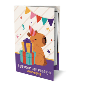 Uitnodigingen capybara 2 pk 958 set va