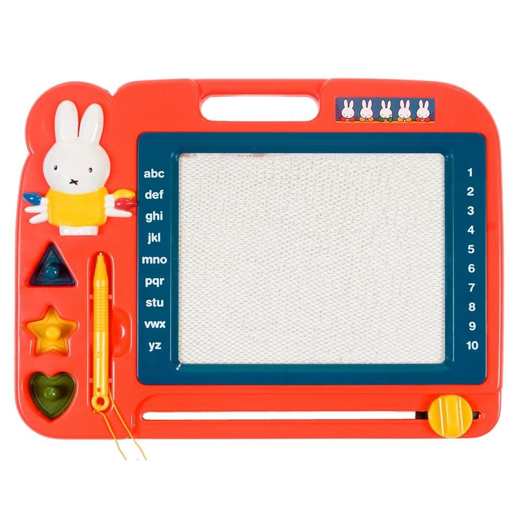 Miffy tablero de dibujo magnético con bolígrafo + 3 sellos