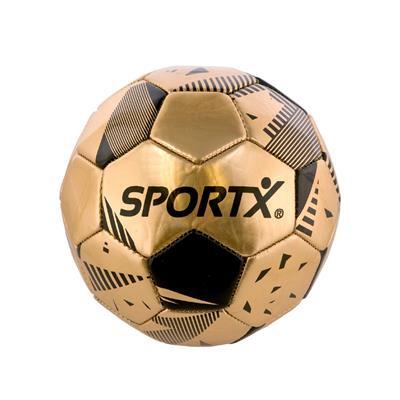 Sportx mini voetbal gold metallic 16cm 160-180gr.