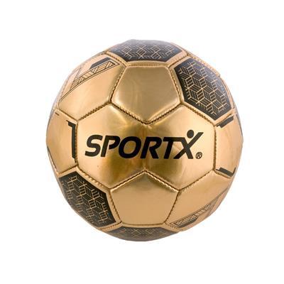 Sportx mini voetbal gold metallic 16cm 160-180gr.