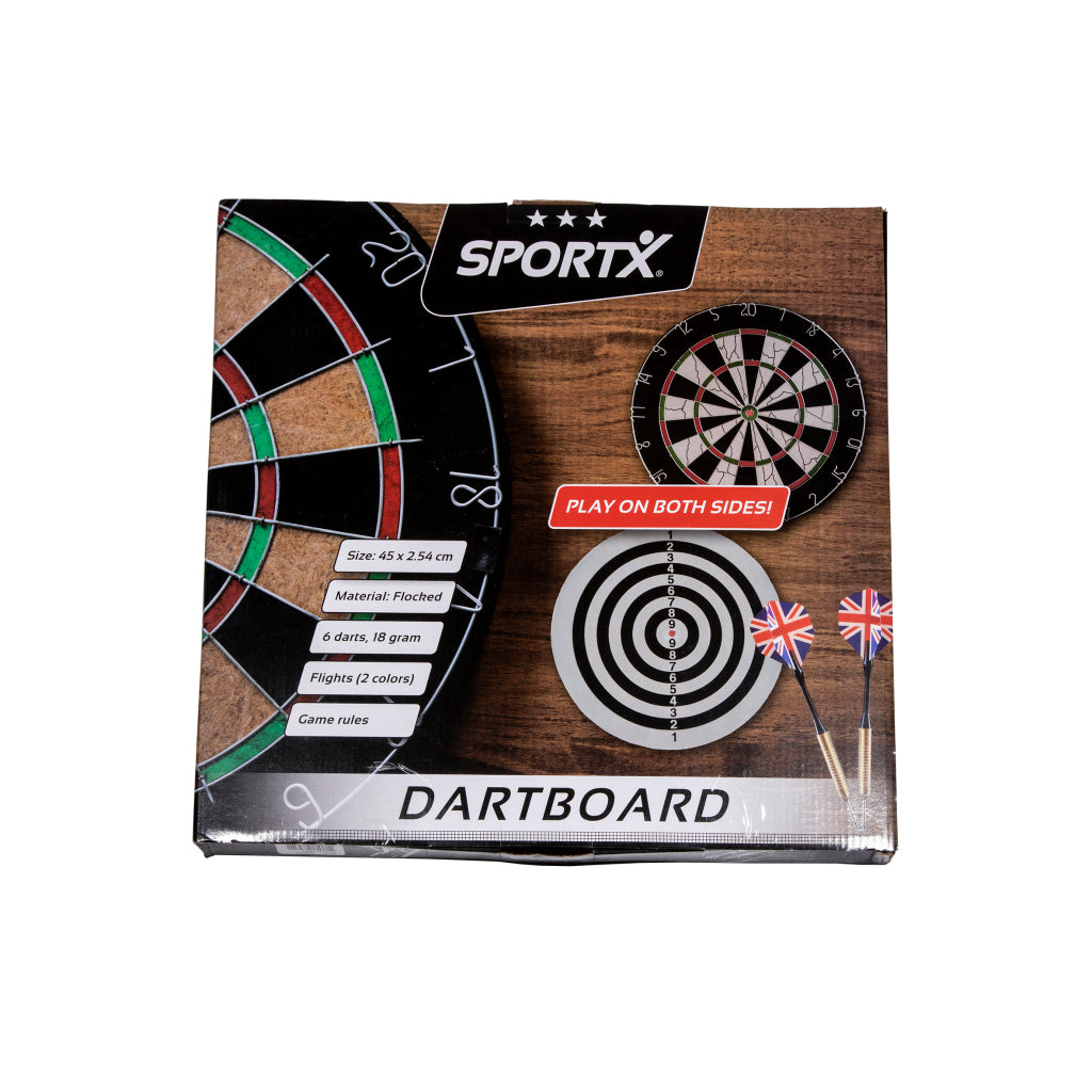 Sportx Dartbord strömte mit 6 Darts