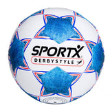 Sportx Football Derbystyle Blue White 330-350gr