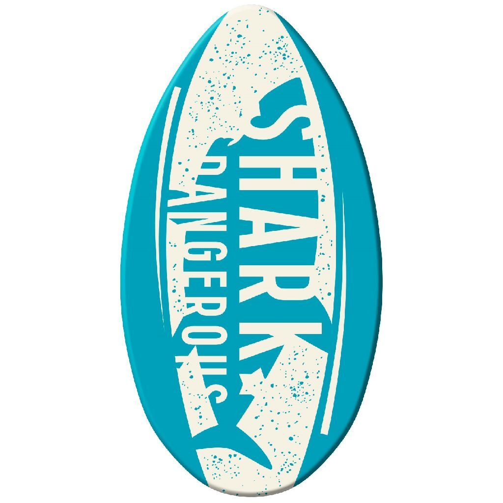 Sportx houten skimboard haai 94 cm