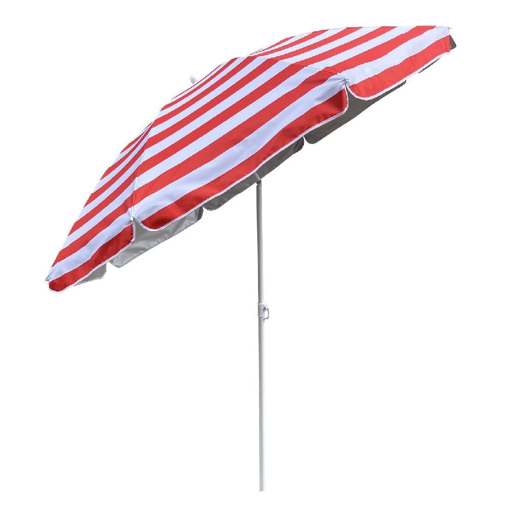 Groupements de parasol extérieurs extérieurs 180 cm blanc rouge