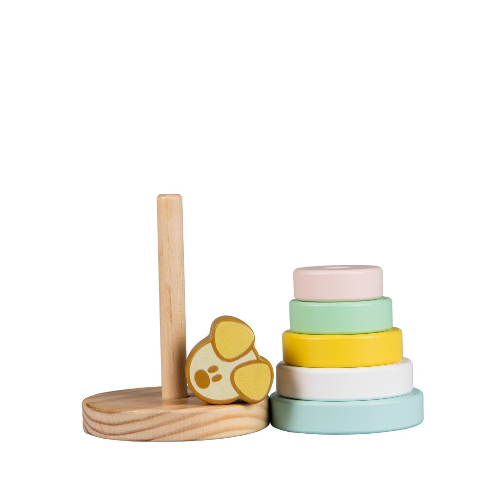 Rubo Toys Woezel et Pip Pip Baby Stack Tower, 7dlg.