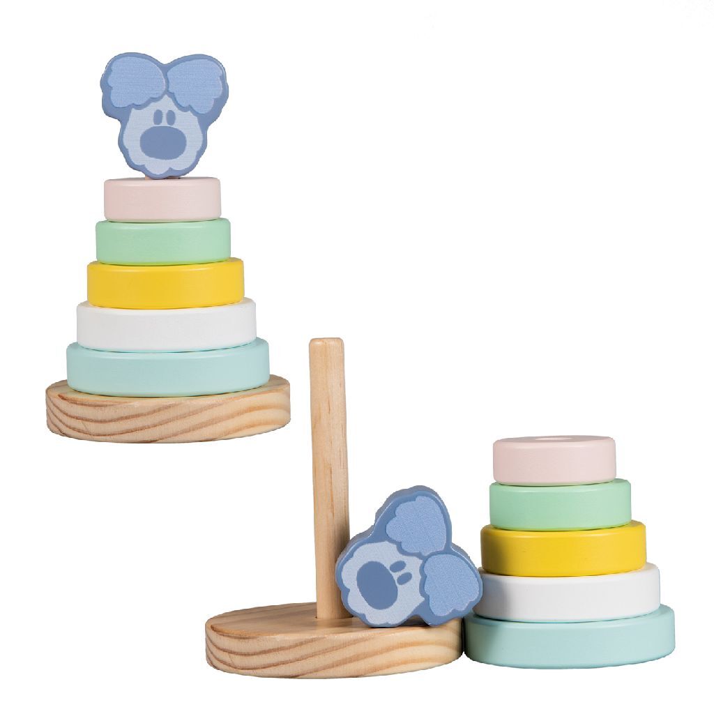 Rubo Toys Woezel og Pip Woezel Baby Stack Tower, 7dlg.