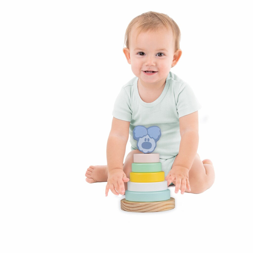 Rubo Toys Woezel og Pip Woezel Baby Stack Tower, 7dlg.