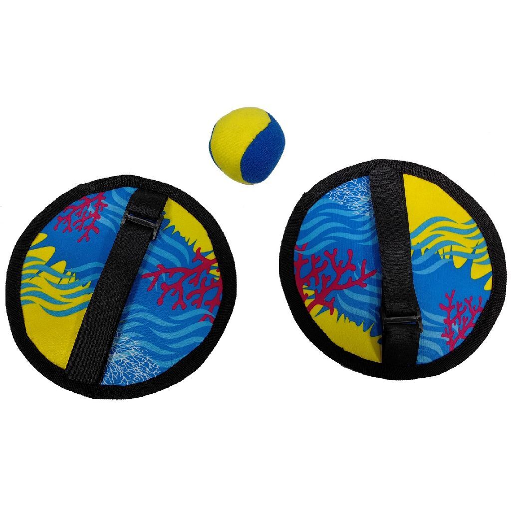 Summertime summertime soft catch ball set blauw geel