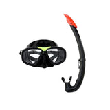 Sportx volwassenen snorkelset 5 sterren zwart