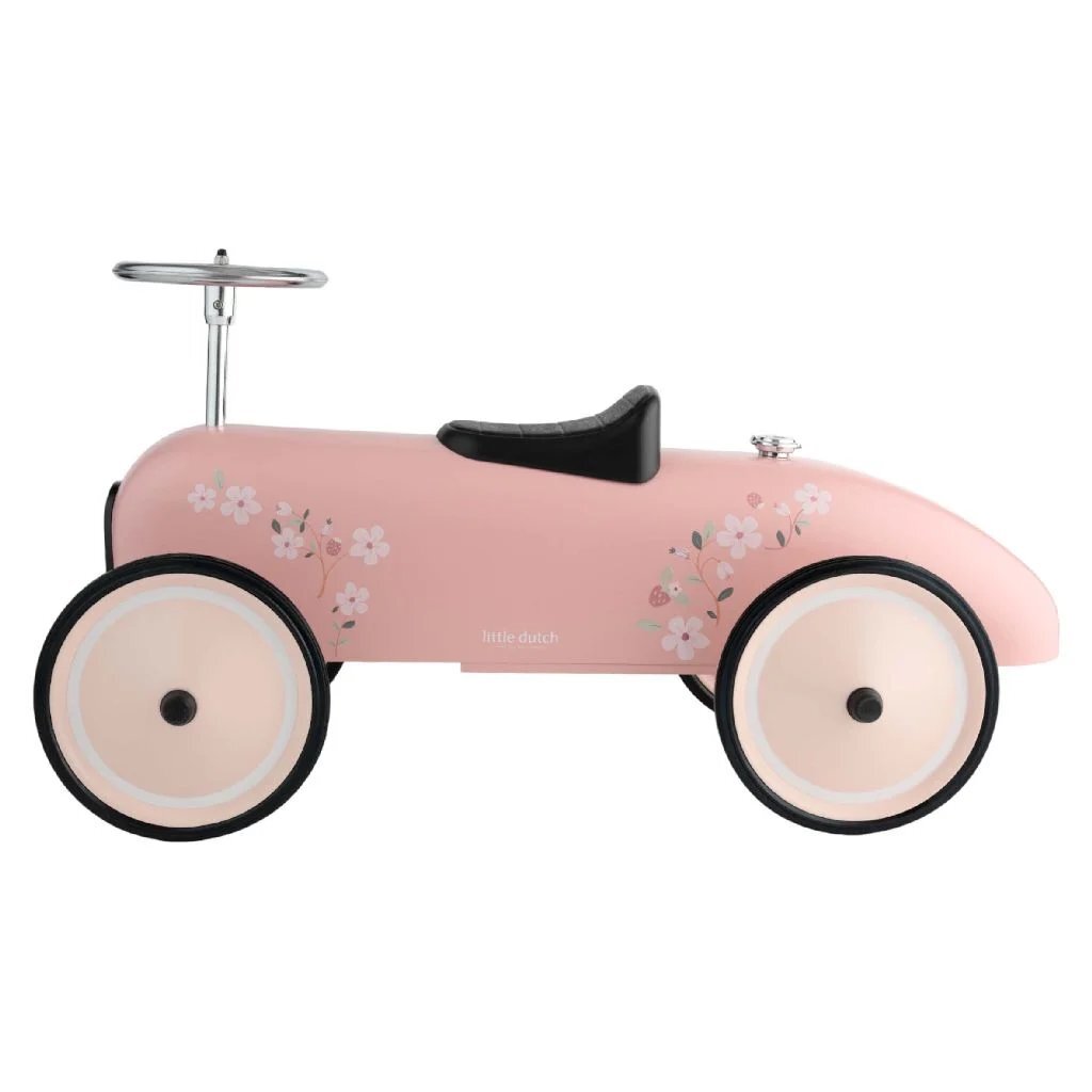 Little dutch retro loopauto 75x40x40 cm roze