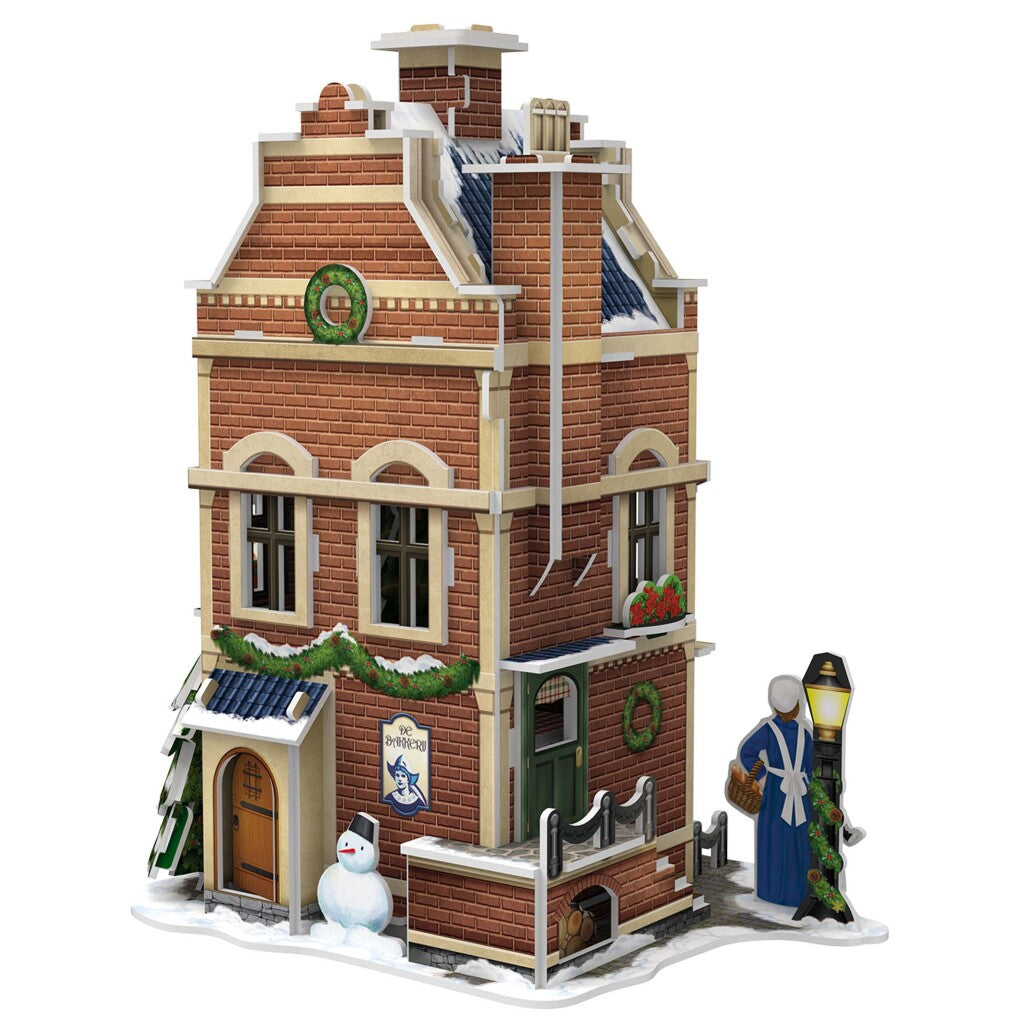 Cubic Fun 3D Puzzle Hollands Huisje Winter Bakery + Light 65 stykker