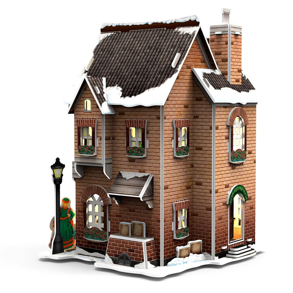 Kubiks filden 3D Puzzel Holllands Huisje Winter Clod Mager + Liicht 53 Stécker