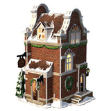 Cubic Fun 3D Puzzle Hollands Huisje Winter Cheese Shop + Lys 60 stykker