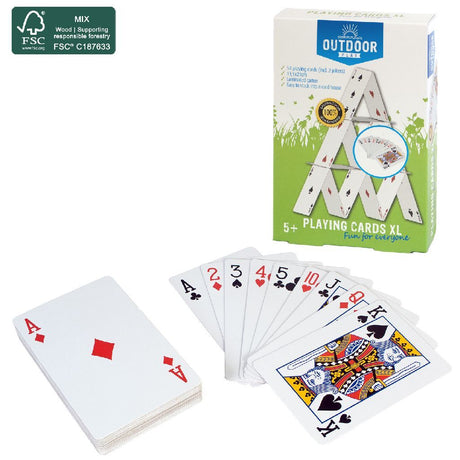 Outdoor play groot kaartspel