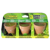 Candele di citronella di base in barattolo di terracotta 6,5 ​​cm 3 pezzi