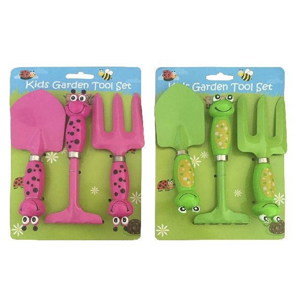 Basic garden set frog or at 3-part