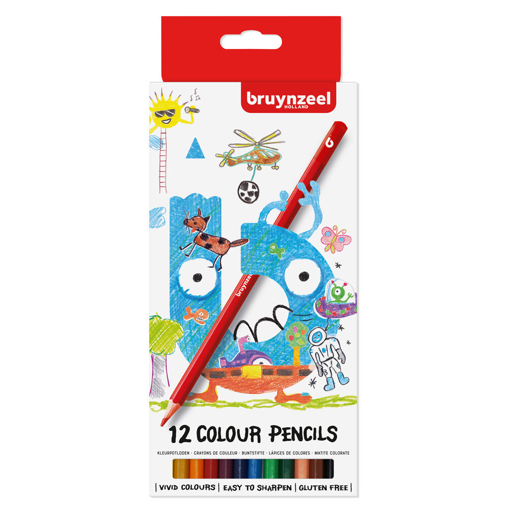 Crayons de couleur Bruynzeel Kids, 12e.