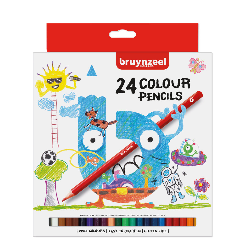 Crayons de couleur Bruynzeel Kids, 24e.