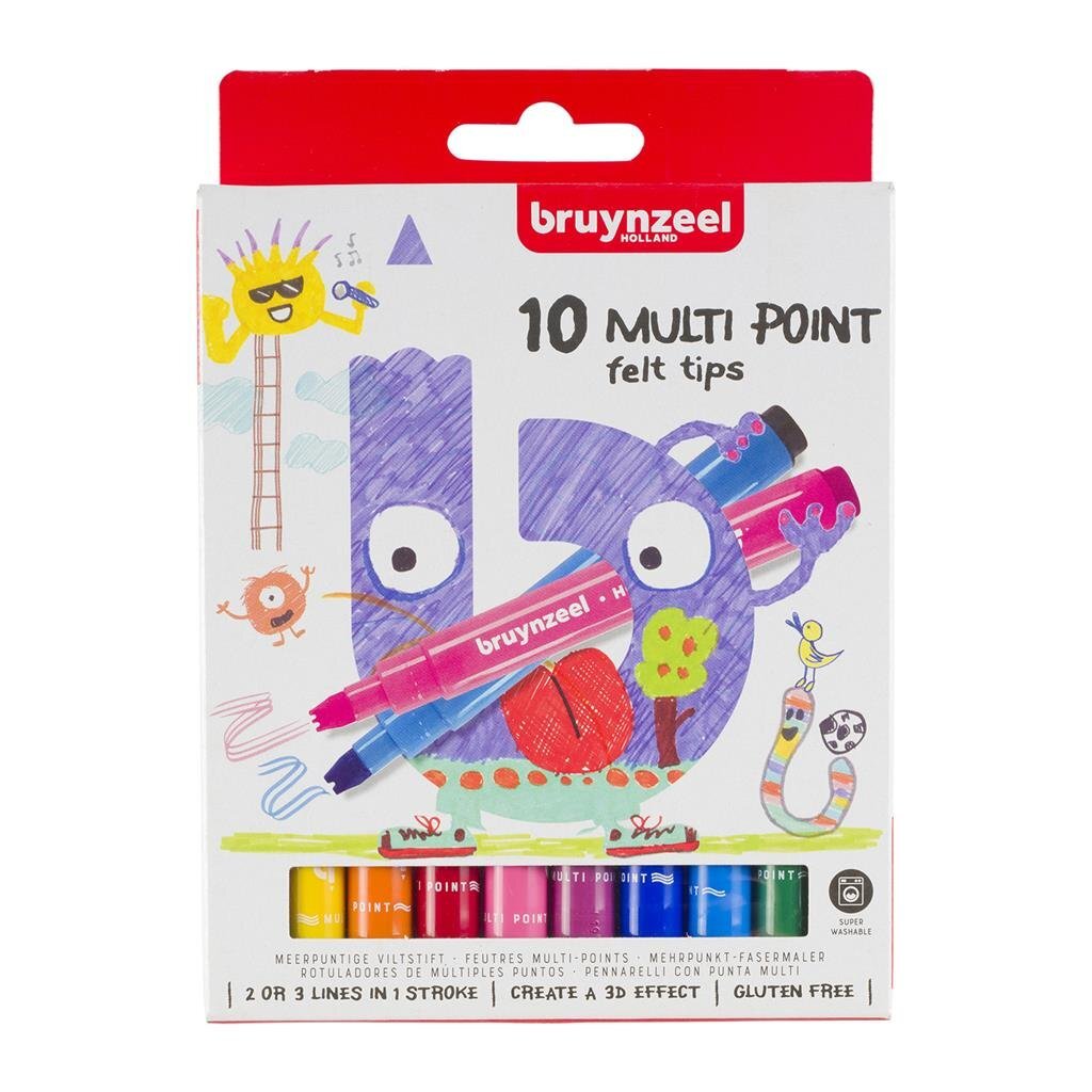 Bruynzeel Kids Zigzag Viltstifts, 10.