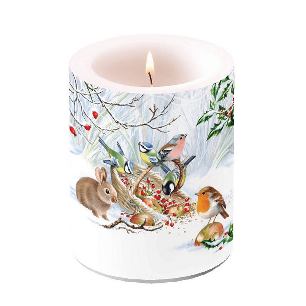 Ambiente Ambiente Winter Treat Stub candle 75 burning hours 10x12 cm