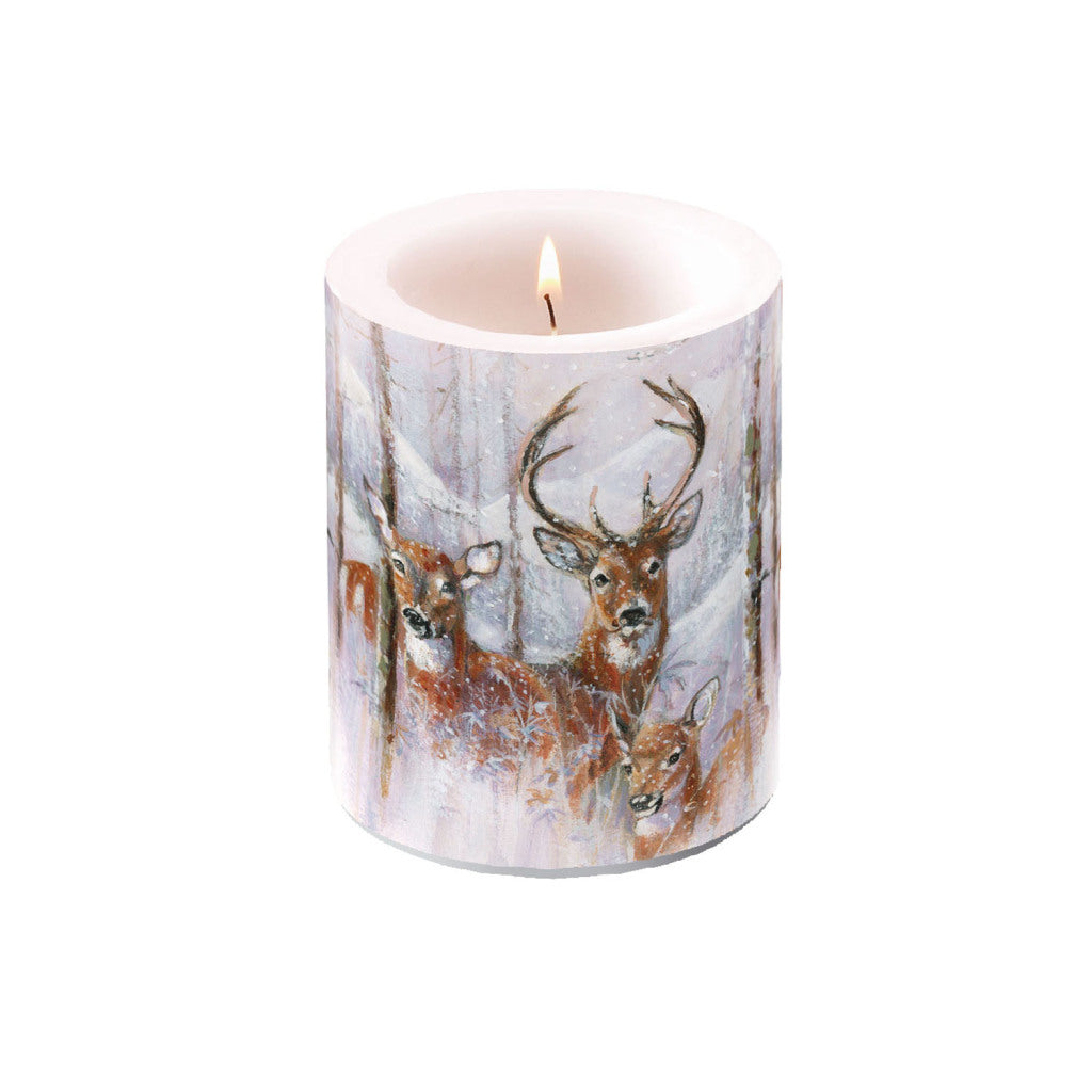 Ambiente Ambiente Wilderness Stag Stompkaars 75 burning hours 10x12 cm