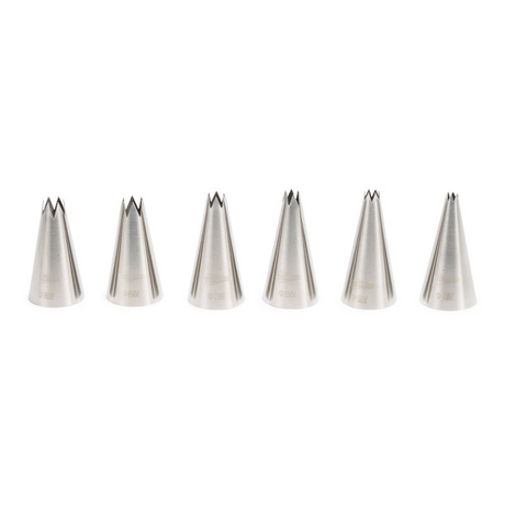 Patisse set spuitmondjes rvs 6 dlg.