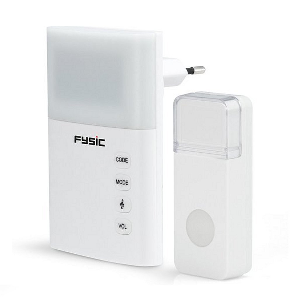 FYSIC FD-110 Wireless Doorbell mat Flash Wäiss