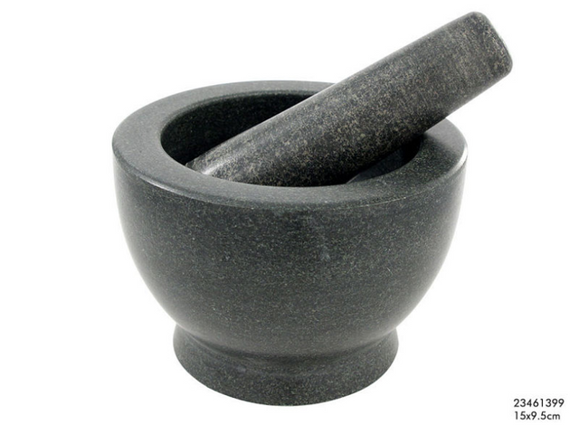 Vijzel graniet zwart 15x9.5cm