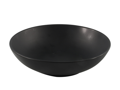 Bord diep 21cm - mat zwart