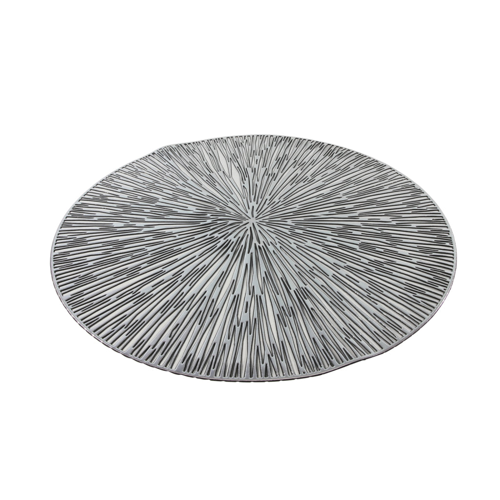 Basic Round Placemat 38 cm Silver